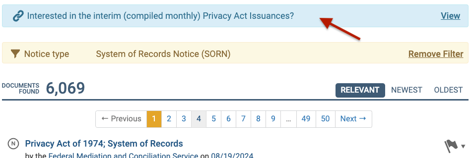 Interim Privacy Act Compilation suggestion
