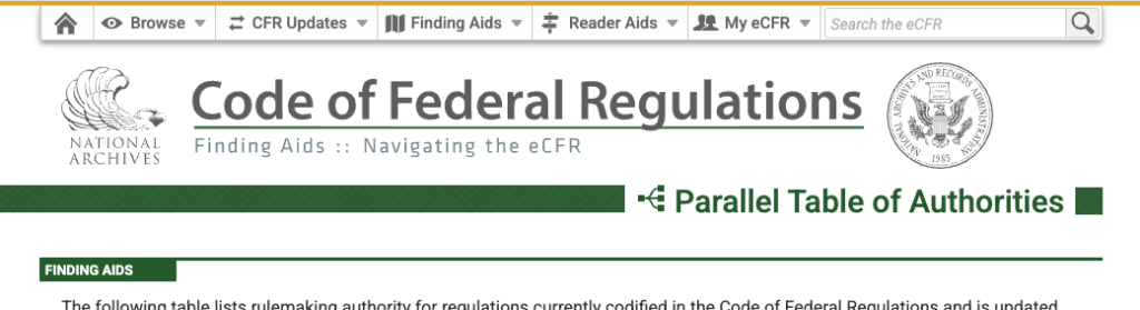 New Finding Aids design featuring a new page header and dark green color.